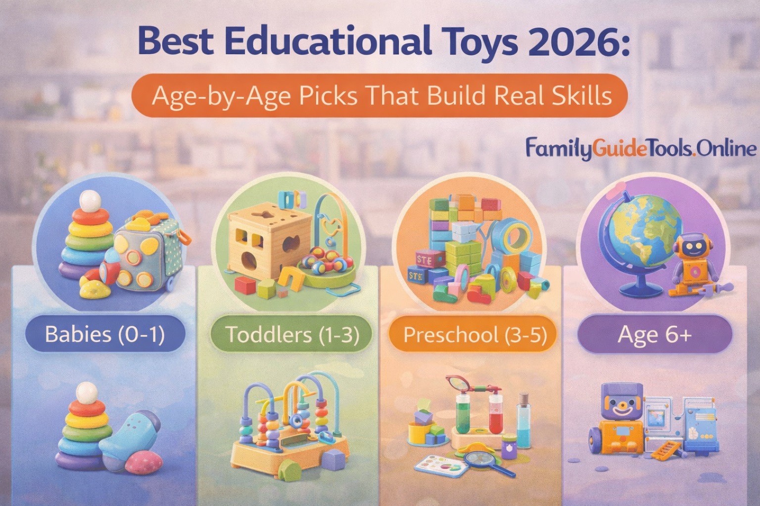 Best Educational Toys 2026: Age-by-Age Picks That Build Real Skills