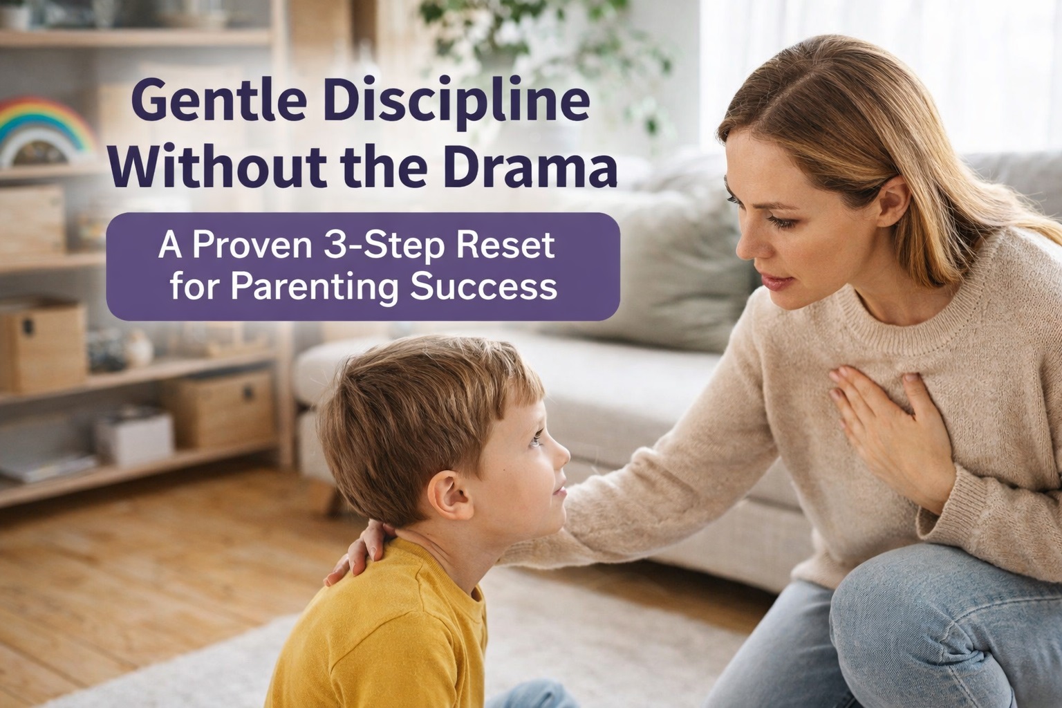 Gentle Discipline Without the Drama: A Proven 3-Step Reset for Parenting Success