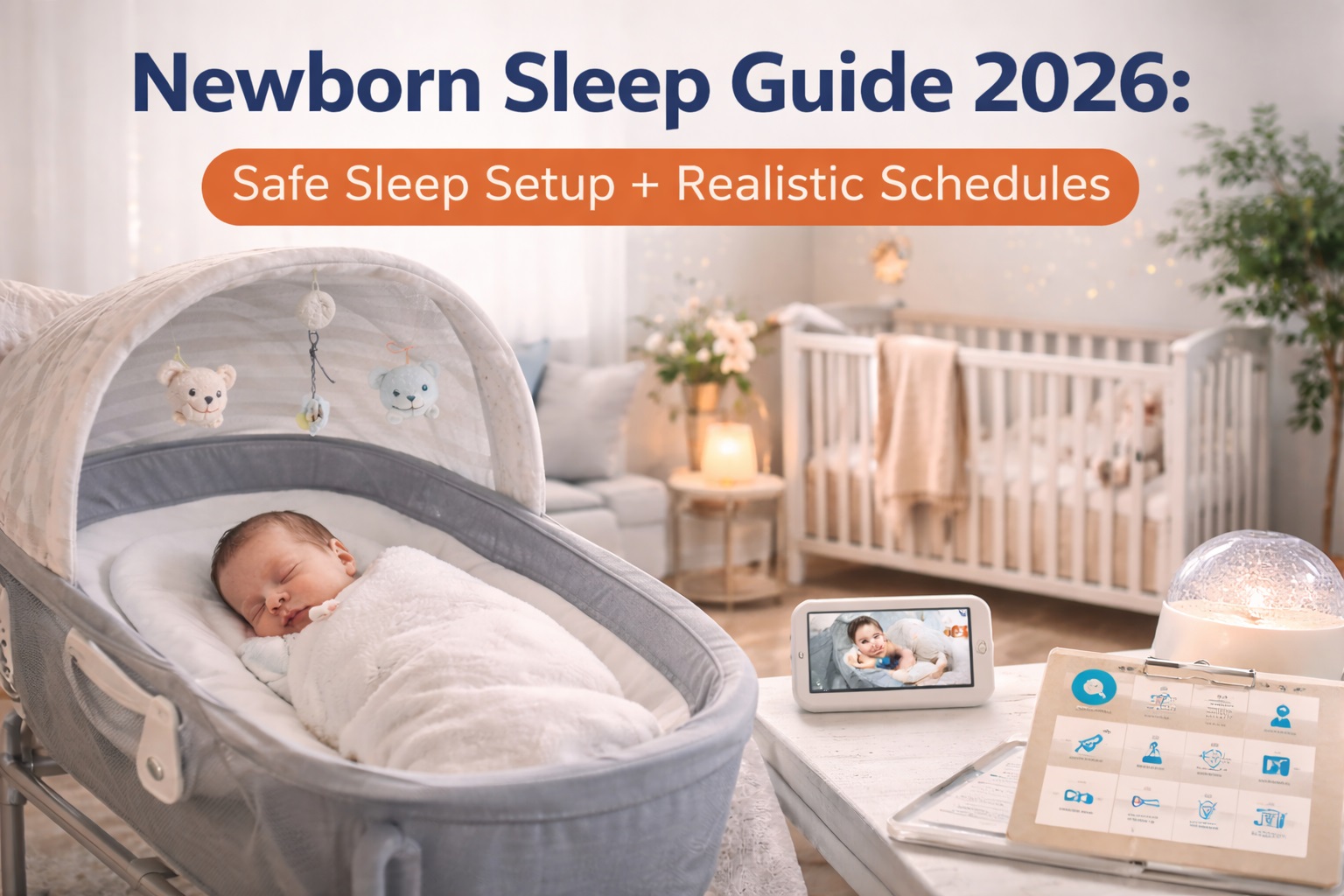 Newborn Sleep Guide 2026: Safe Sleep Setup + Realistic Schedules Ultimate 21 Tips