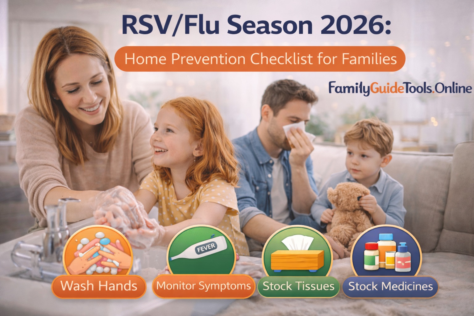 RSV/Flu Season 2026: Home Prevention Checklist for Families