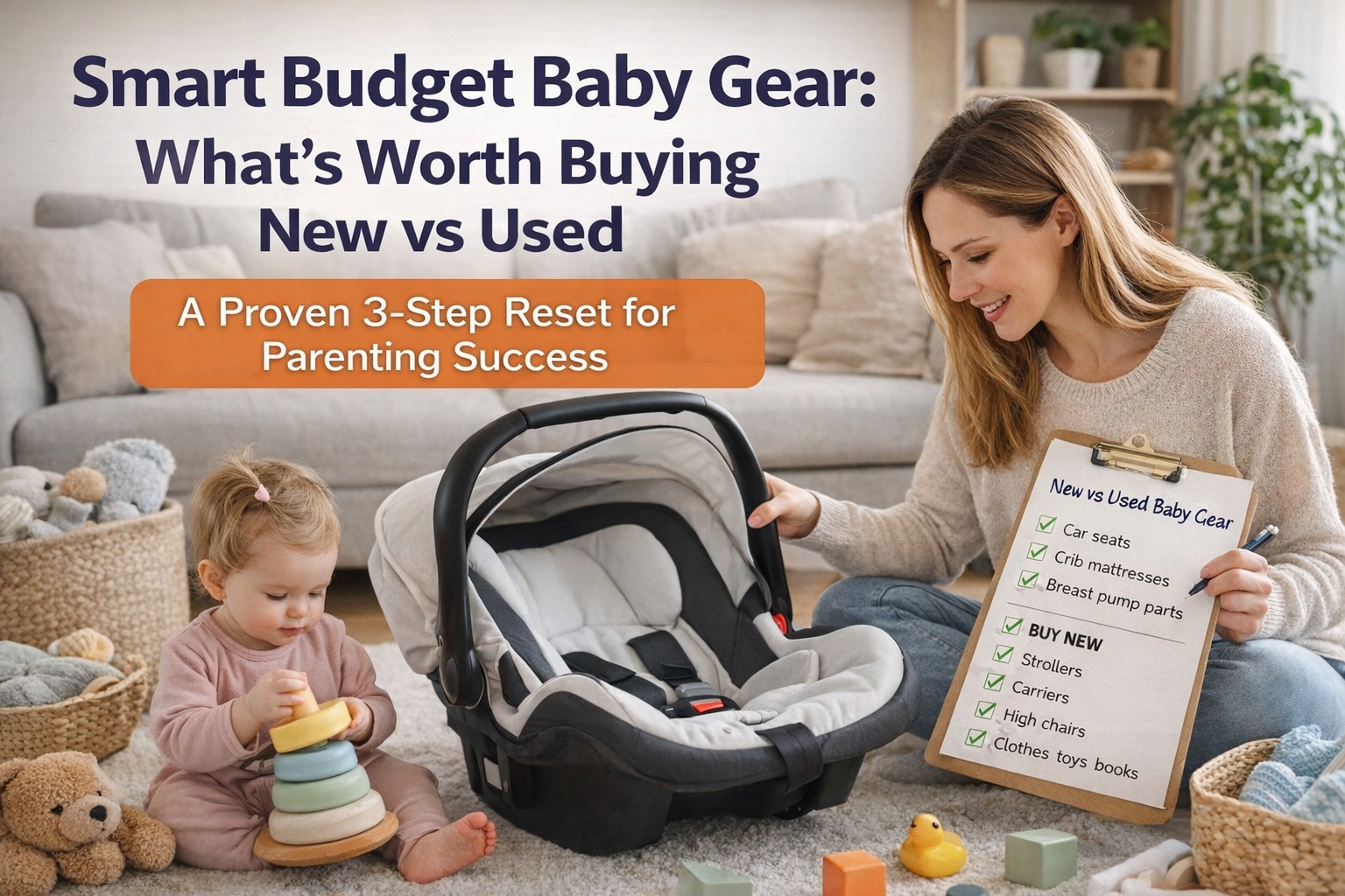 Smart Budget Baby Gear: What’s Worth Buying New vs Used