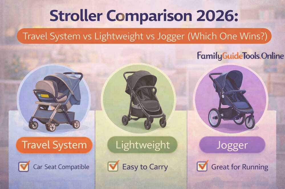 Stroller Comparison 2026: Travel System vs Lightweight vs Jogger (Which One Wins?)